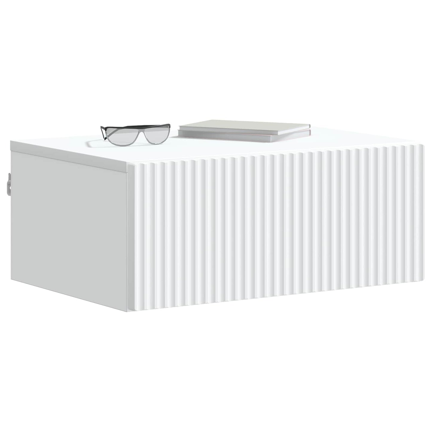 Wall-Mounted Bedside Cabinet 2 pcs White 49 x 34.5 x 20 cm