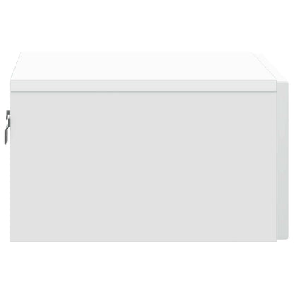 Wall-Mounted Bedside Cabinet 2 pcs White 49 x 34.5 x 20 cm