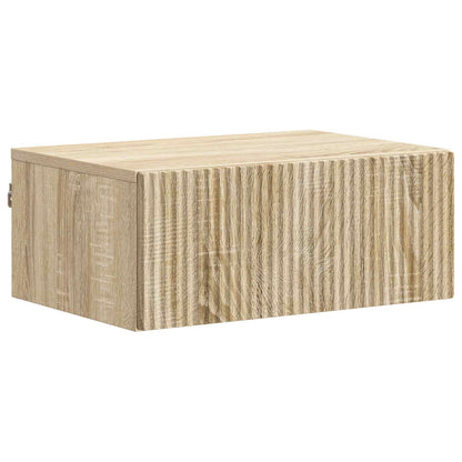 Wall-Mounted Bedside Cabinet 2 pcs Sonoma Oak 49 x 34.5 x 20 cm