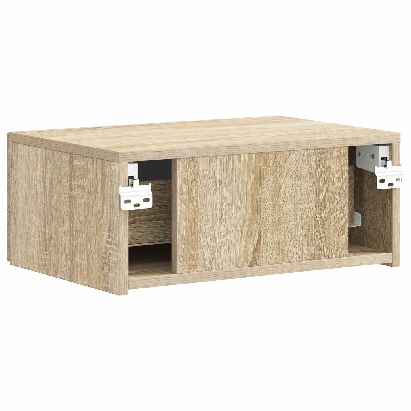 Wall-Mounted Bedside Cabinet 2 pcs Sonoma Oak 49 x 34.5 x 20 cm