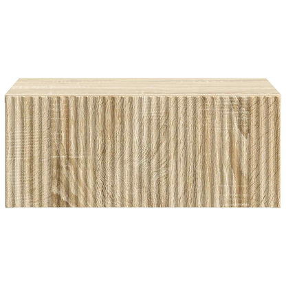 Wall-Mounted Bedside Cabinet 2 pcs Sonoma Oak 49 x 34.5 x 20 cm