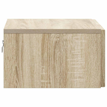 Wall-Mounted Bedside Cabinet 2 pcs Sonoma Oak 49 x 34.5 x 20 cm