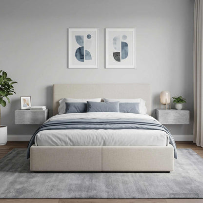 Wall-Mounted Bedside Cabinet 2 pcs Concrete Grey