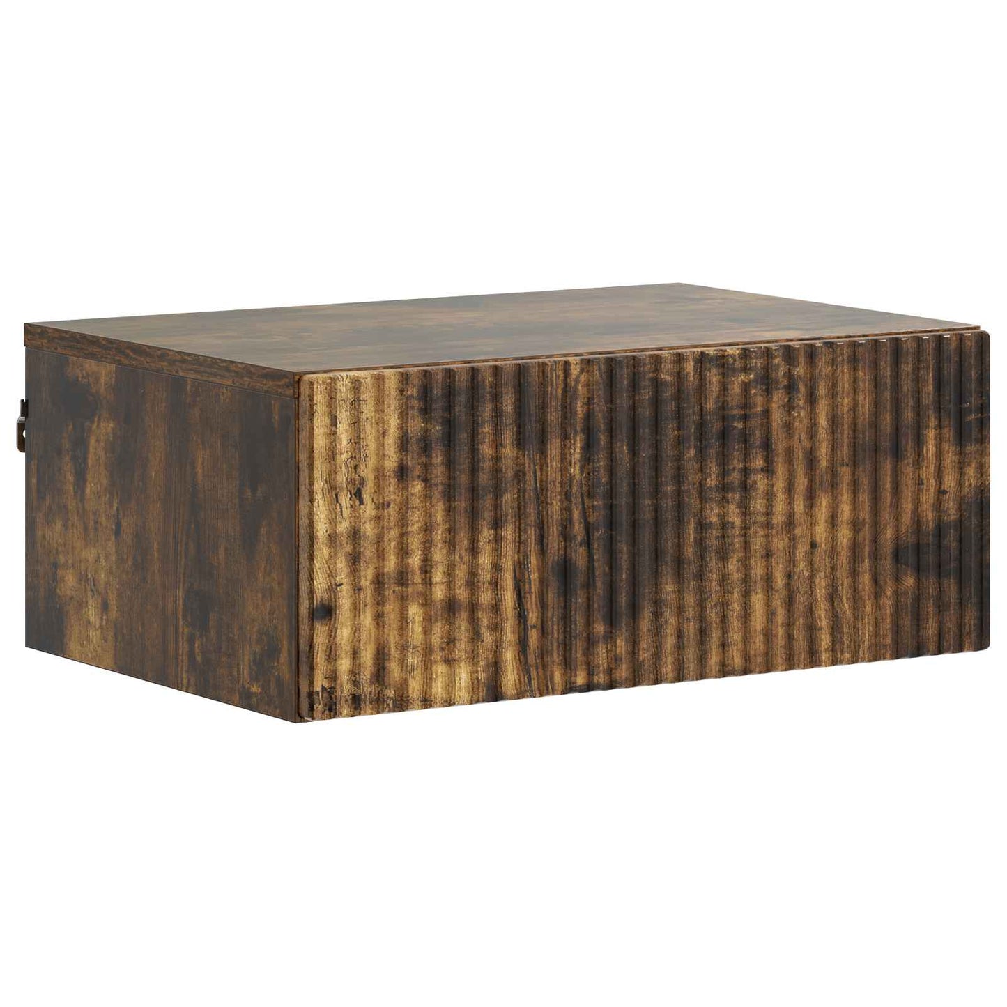 Wall-Mounted Bedside Cabinet Smoked Oak 49 x 34.5 x 20 cm