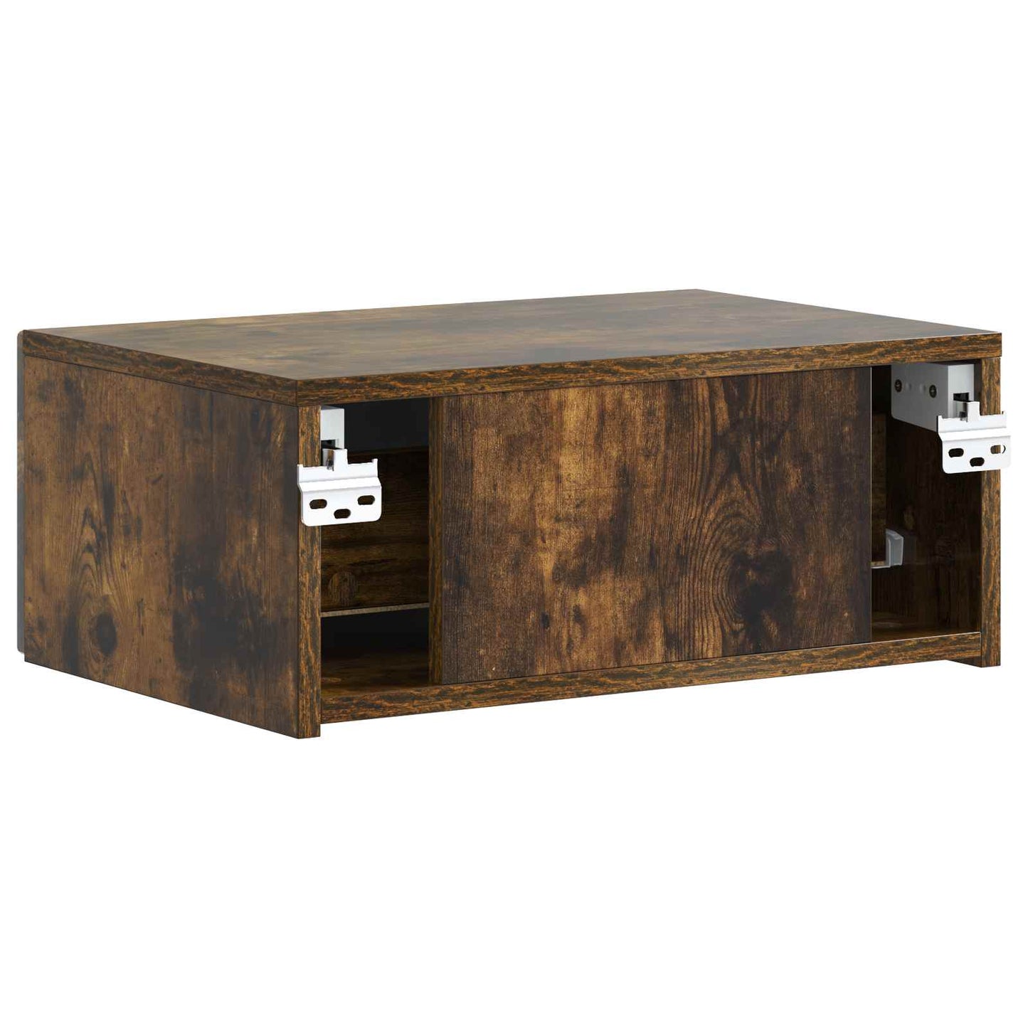 Wall-Mounted Bedside Cabinet Smoked Oak 49 x 34.5 x 20 cm