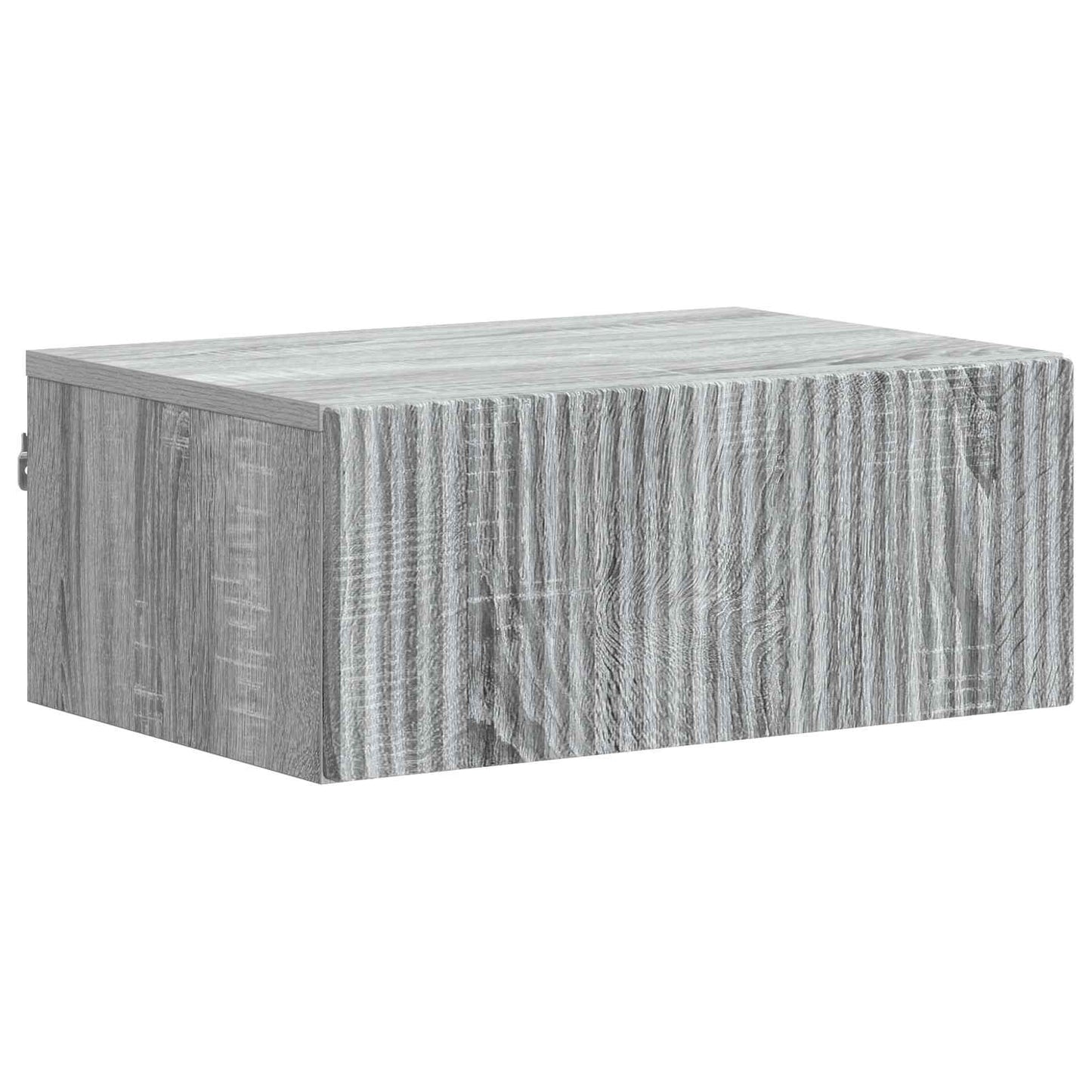 Wall-Mounted Bedside Cabinet Grey Sonoma 49 x 34.5 x 20 cm