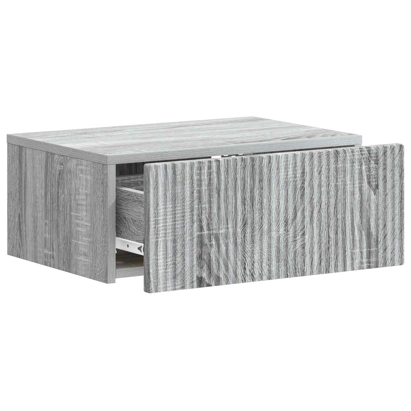 Wall-Mounted Bedside Cabinet Grey Sonoma 49 x 34.5 x 20 cm