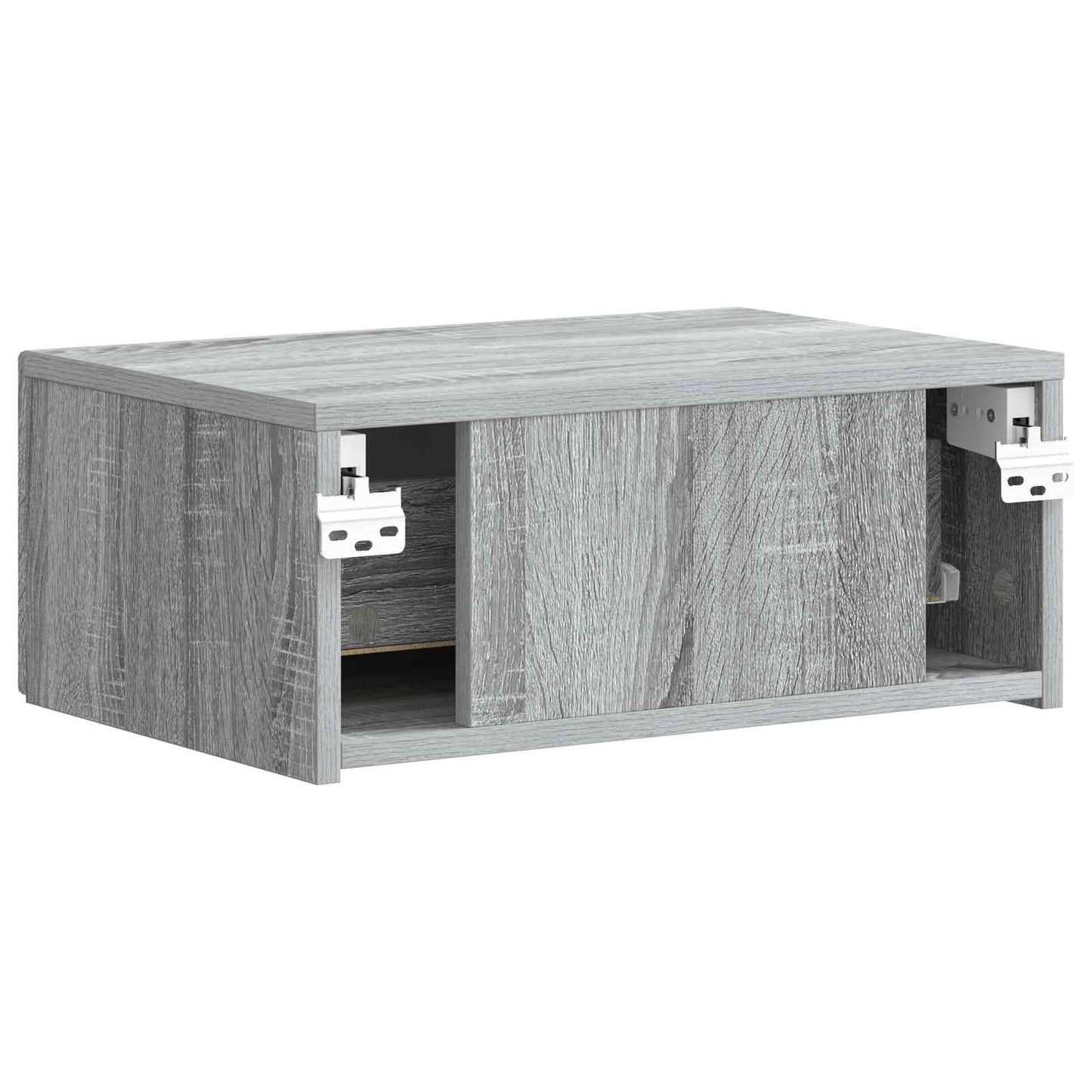 Wall-Mounted Bedside Cabinet Grey Sonoma 49 x 34.5 x 20 cm