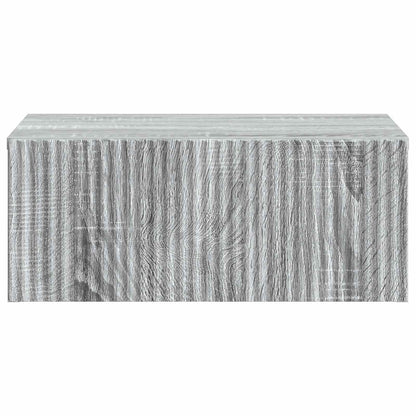 Wall-Mounted Bedside Cabinet 2 pcs Grey Sonoma