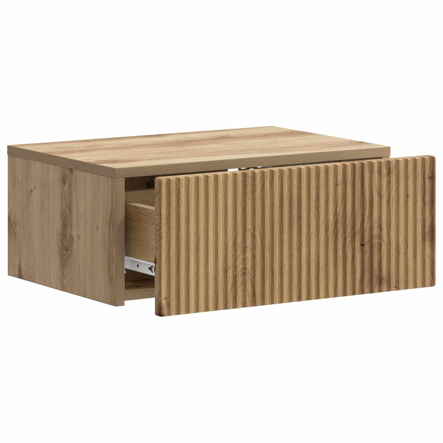 Wall-Mounted Bedside Cabinet 2 pcs Artisan Oak Engineered Wood