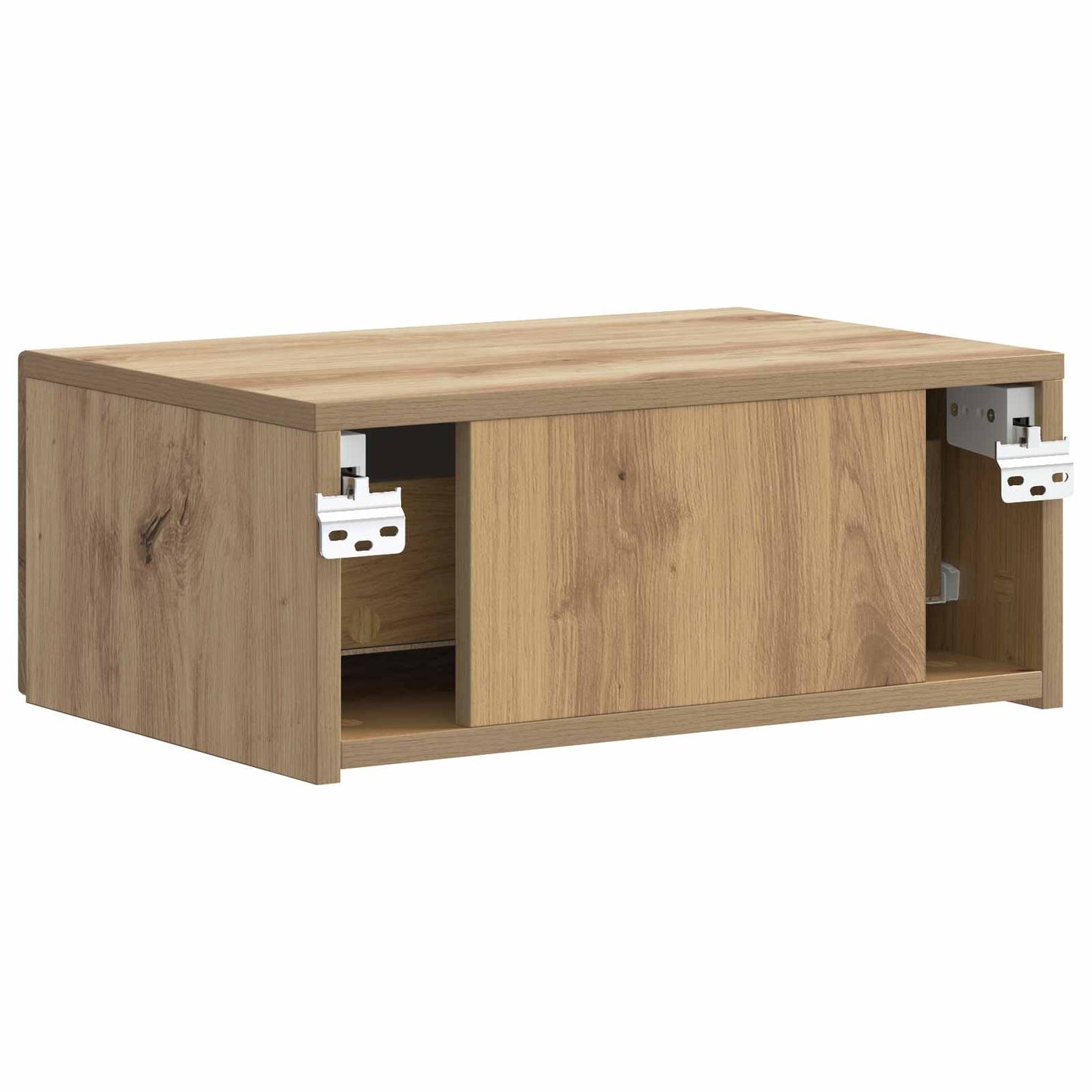 Wall-Mounted Bedside Cabinet 2 pcs Artisan Oak Engineered Wood