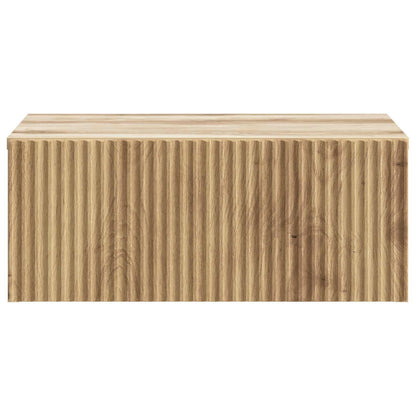 Wall-Mounted Bedside Cabinet 2 pcs Artisan Oak Engineered Wood