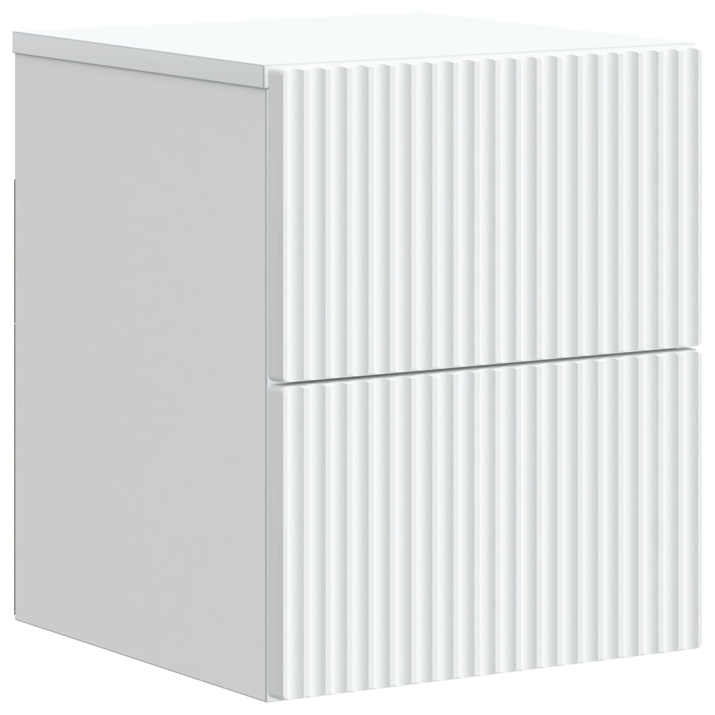 Wall-Mounted Bedside Cabinet 2 pcs White 33 x 34.5 x 40 cm