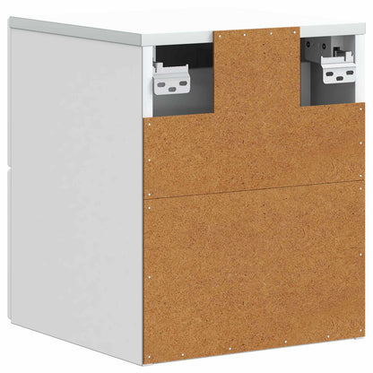 Wall-Mounted Bedside Cabinet 2 pcs White 33 x 34.5 x 40 cm