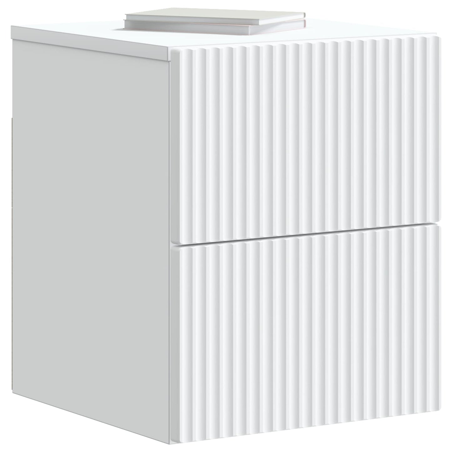 Wall-Mounted Bedside Cabinet 2 pcs White 33 x 34.5 x 40 cm