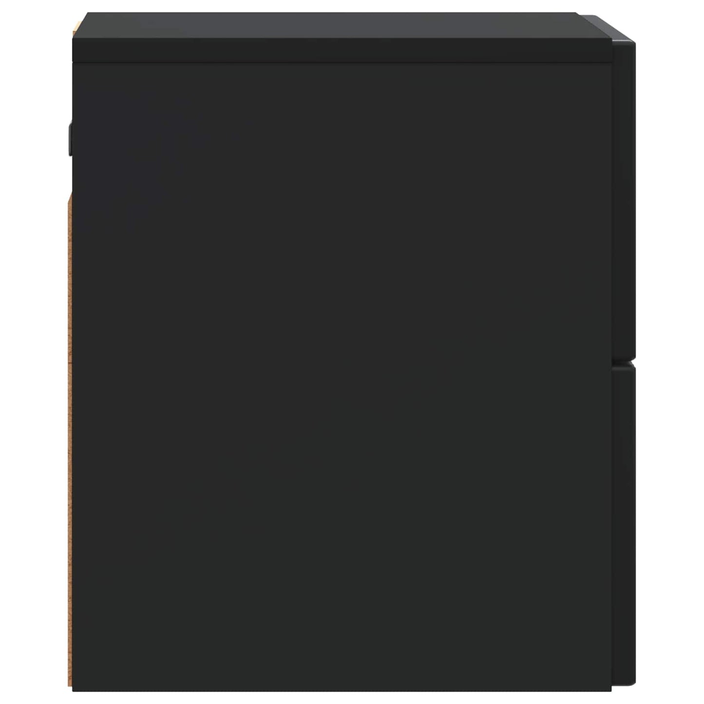 Wall-Mounted Bedside Cabinet Black 33 x 34.5 x 40 cm