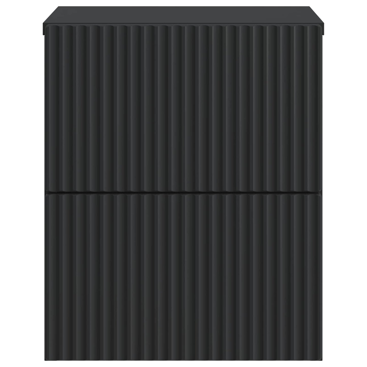 Wall-Mounted Bedside Cabinet 2 pcs Black 33 x 34.5 x 40 cm
