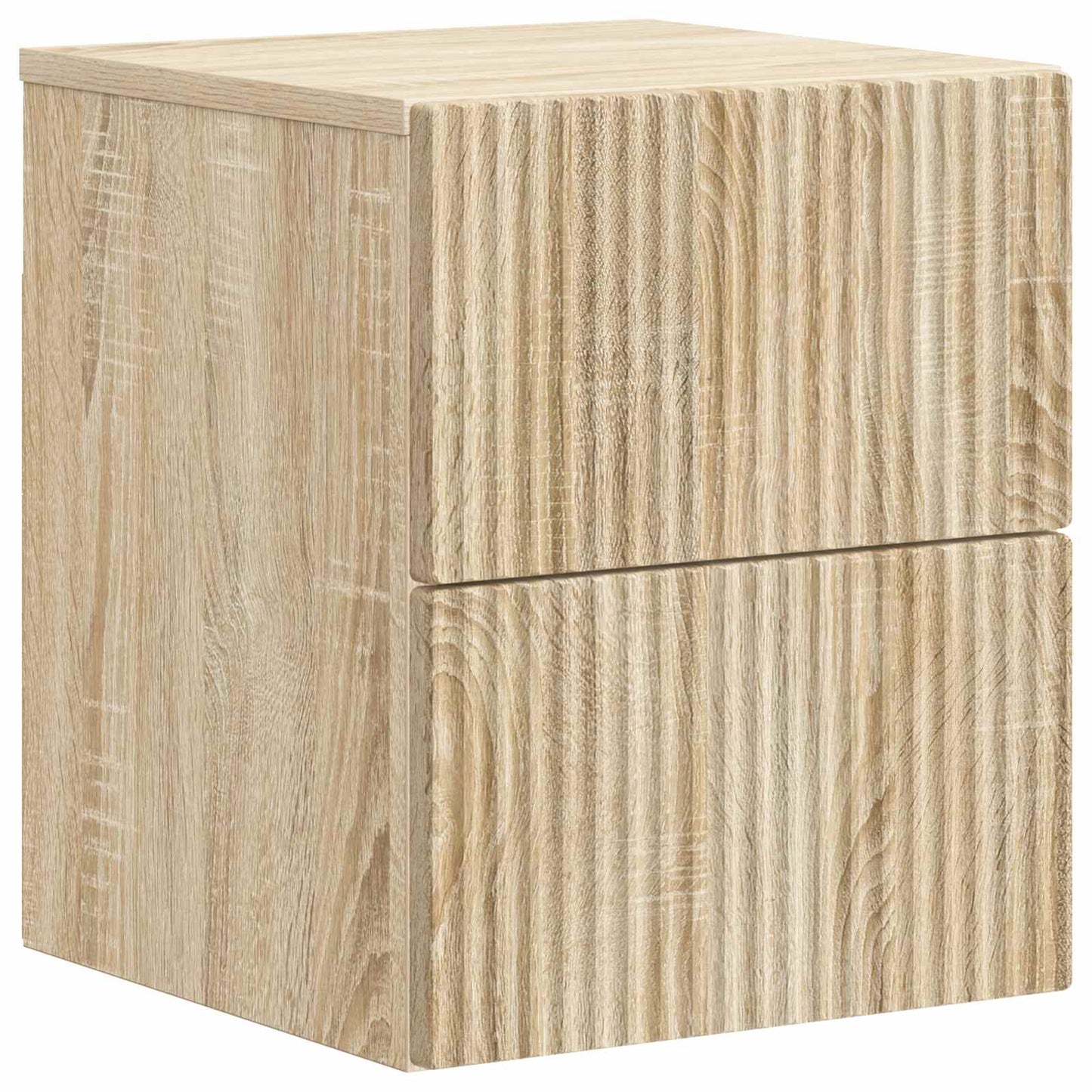 Wall-Mounted Bedside Cabinet Sonoma Oak 33 x 34.5 x 40 cm