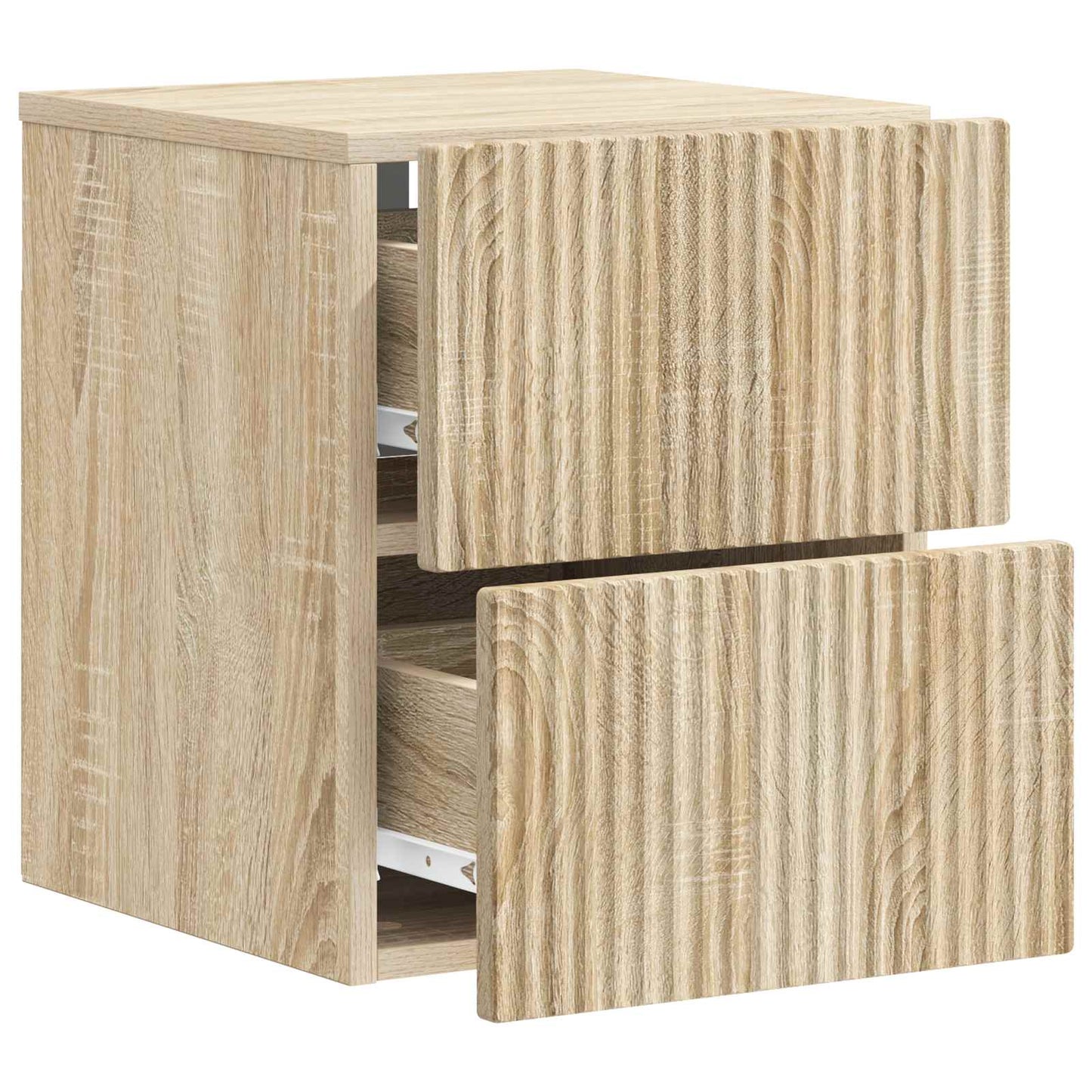 Wall-Mounted Bedside Cabinet Sonoma Oak 33 x 34.5 x 40 cm