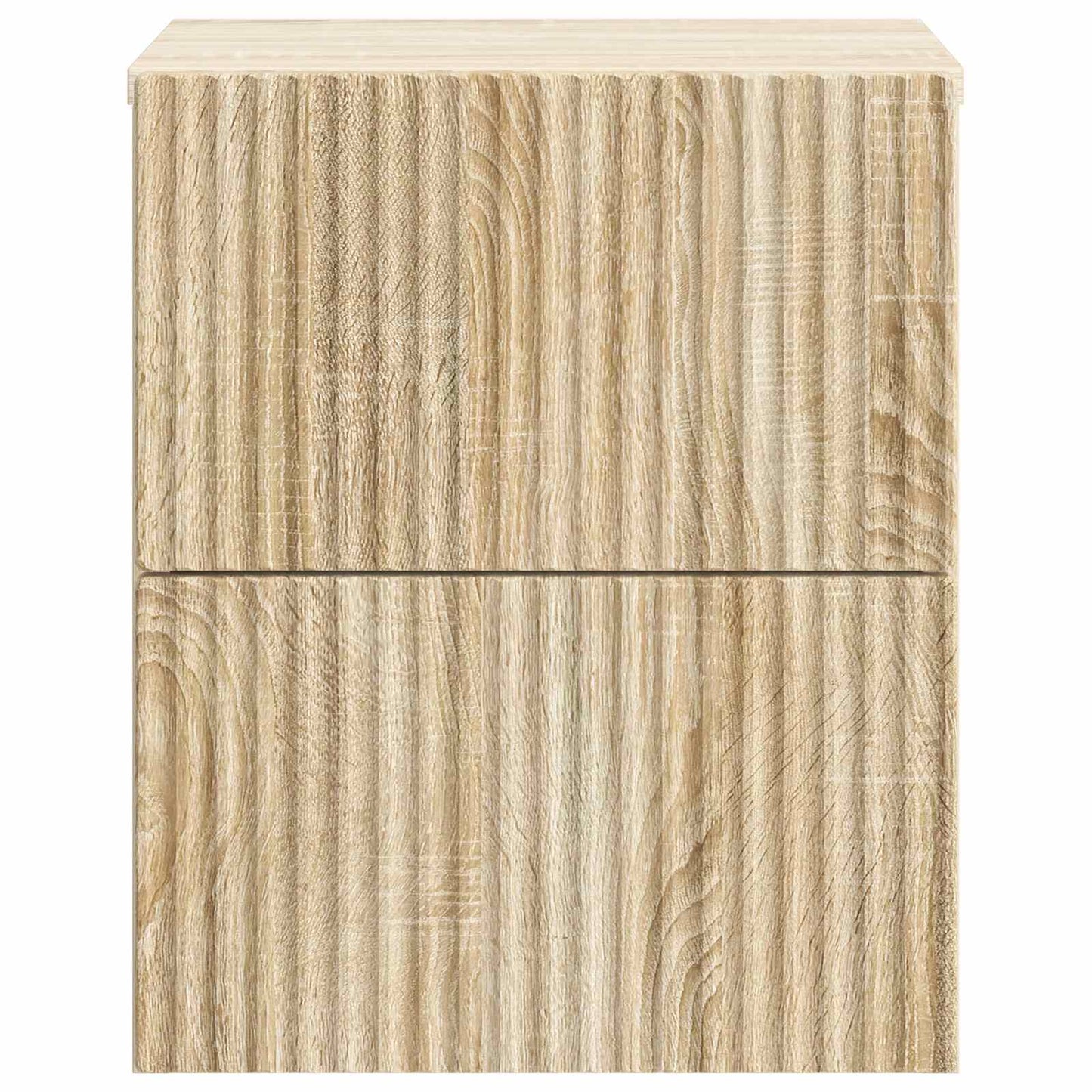 Wall-Mounted Bedside Cabinet Sonoma Oak 33 x 34.5 x 40 cm