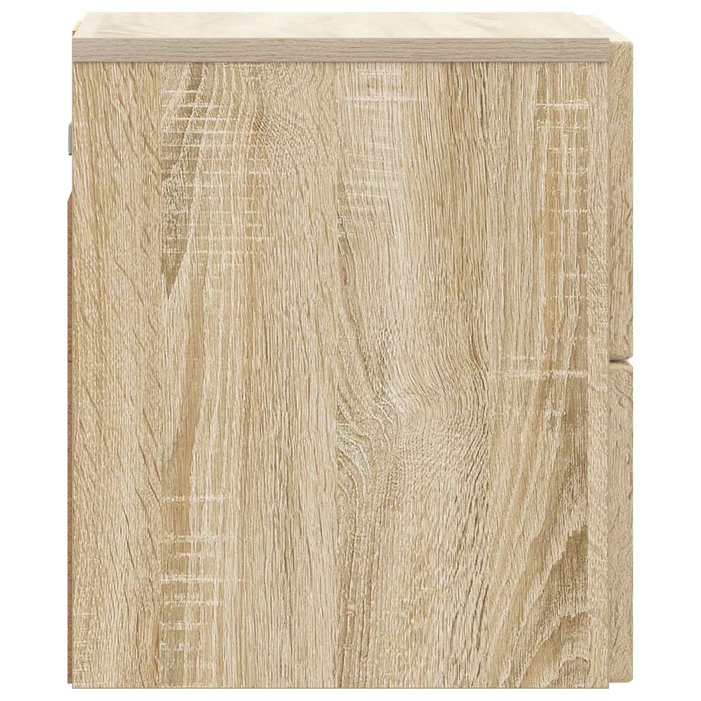 Wall-Mounted Bedside Cabinet Sonoma Oak 33 x 34.5 x 40 cm