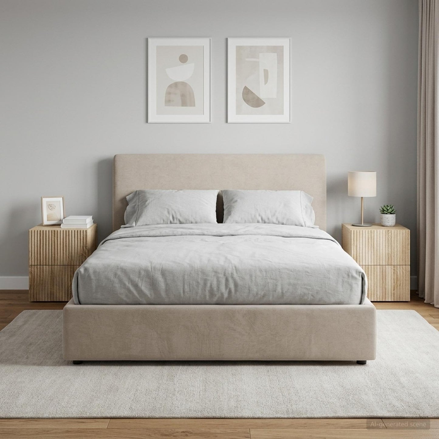 Wall-Mounted Bedside Cabinet 2 pcs Sonoma Oak 33 x 34.5 x 40 cm