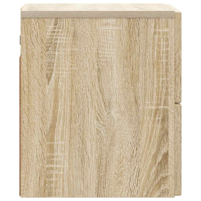 Wall-Mounted Bedside Cabinet 2 pcs Sonoma Oak 33 x 34.5 x 40 cm