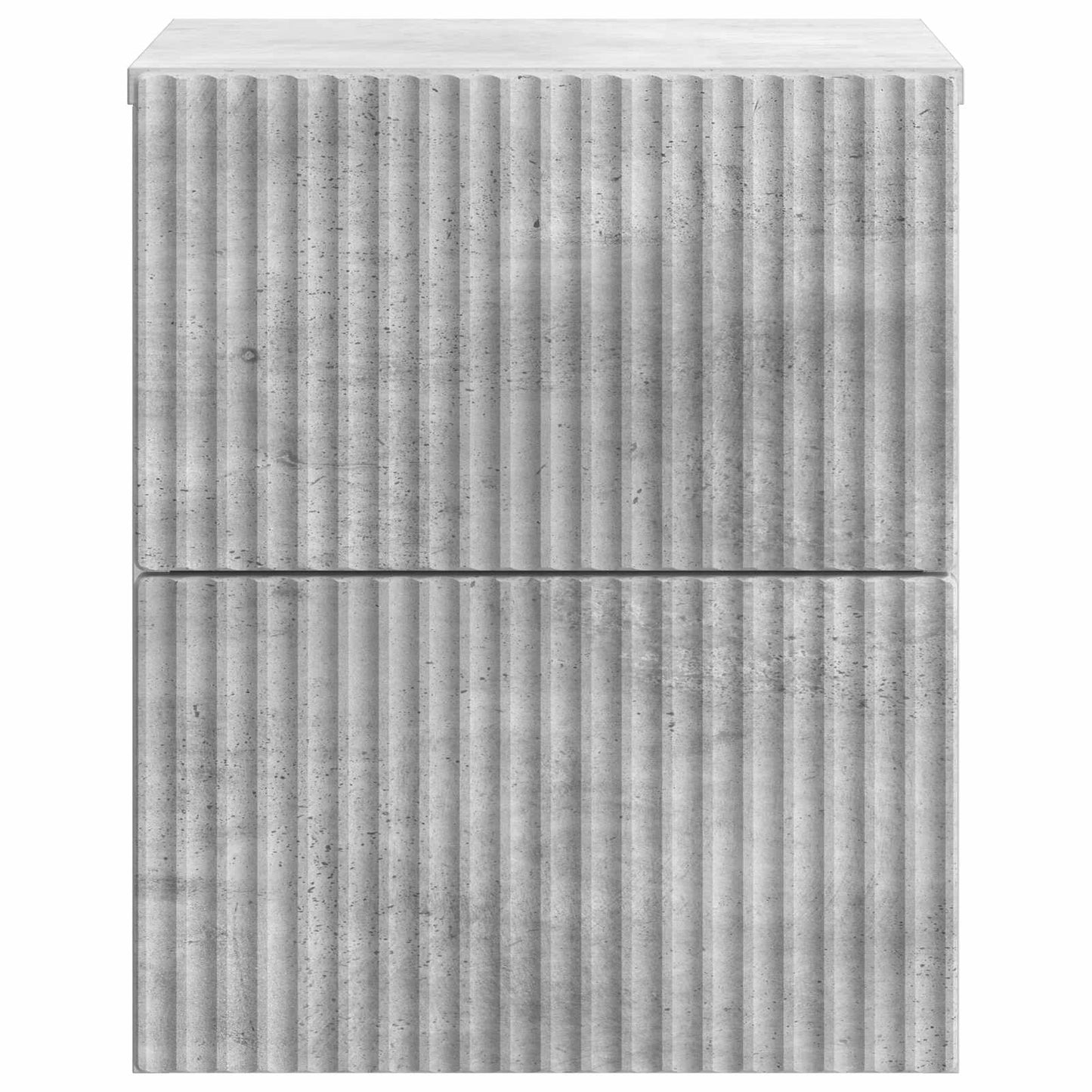 Wall-Mounted Bedside Cabinet with Drawer 2 pcs Concrete Grey