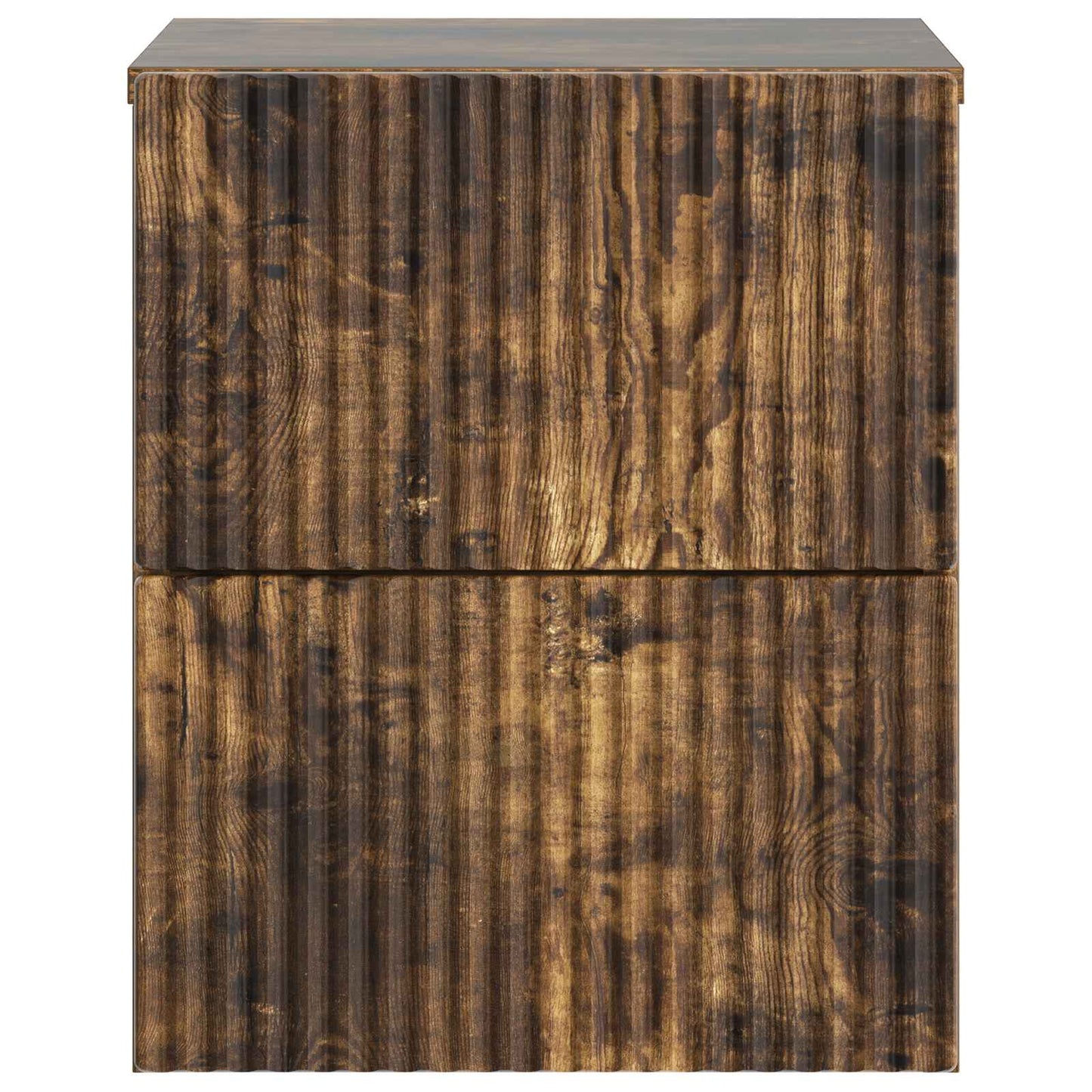 Wall-Mounted Bedside Cabinet 2 pcs Smoked Oak 33 x 34.5 x 40 cm