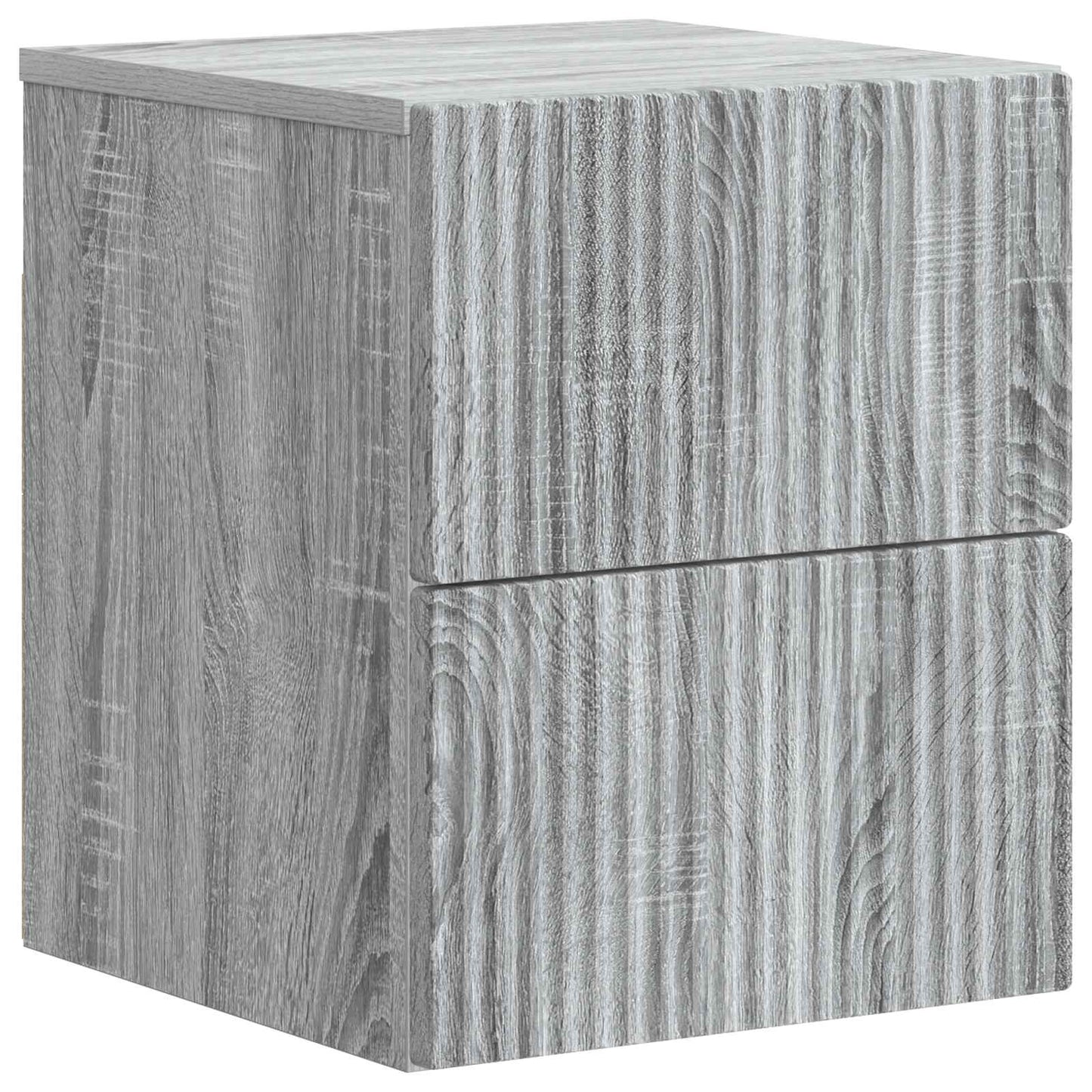 Wall-Mounted Bedside Cabinet Grey Sonoma 33 x 34.5 x 40 cm