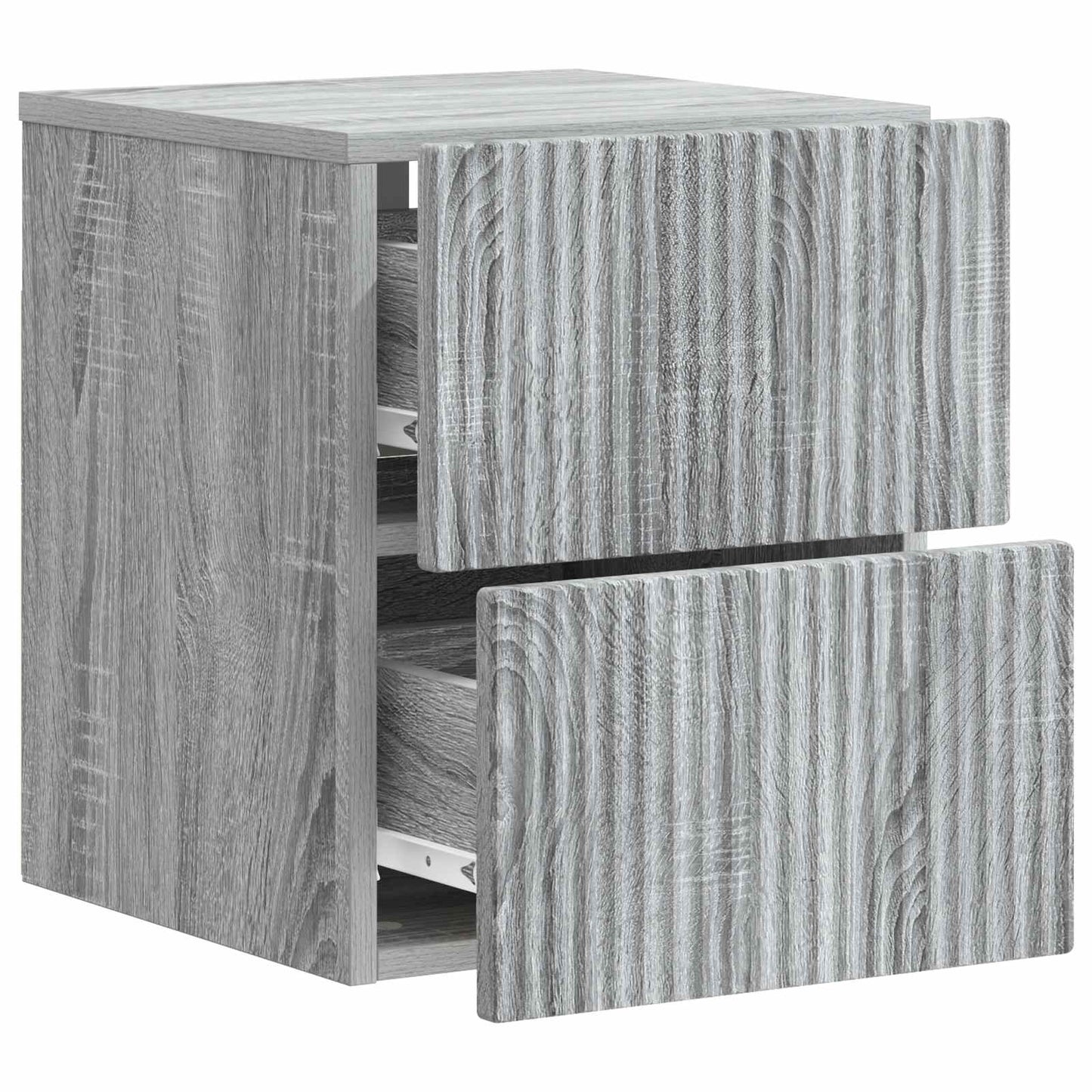 Wall-Mounted Bedside Cabinet Grey Sonoma 33 x 34.5 x 40 cm