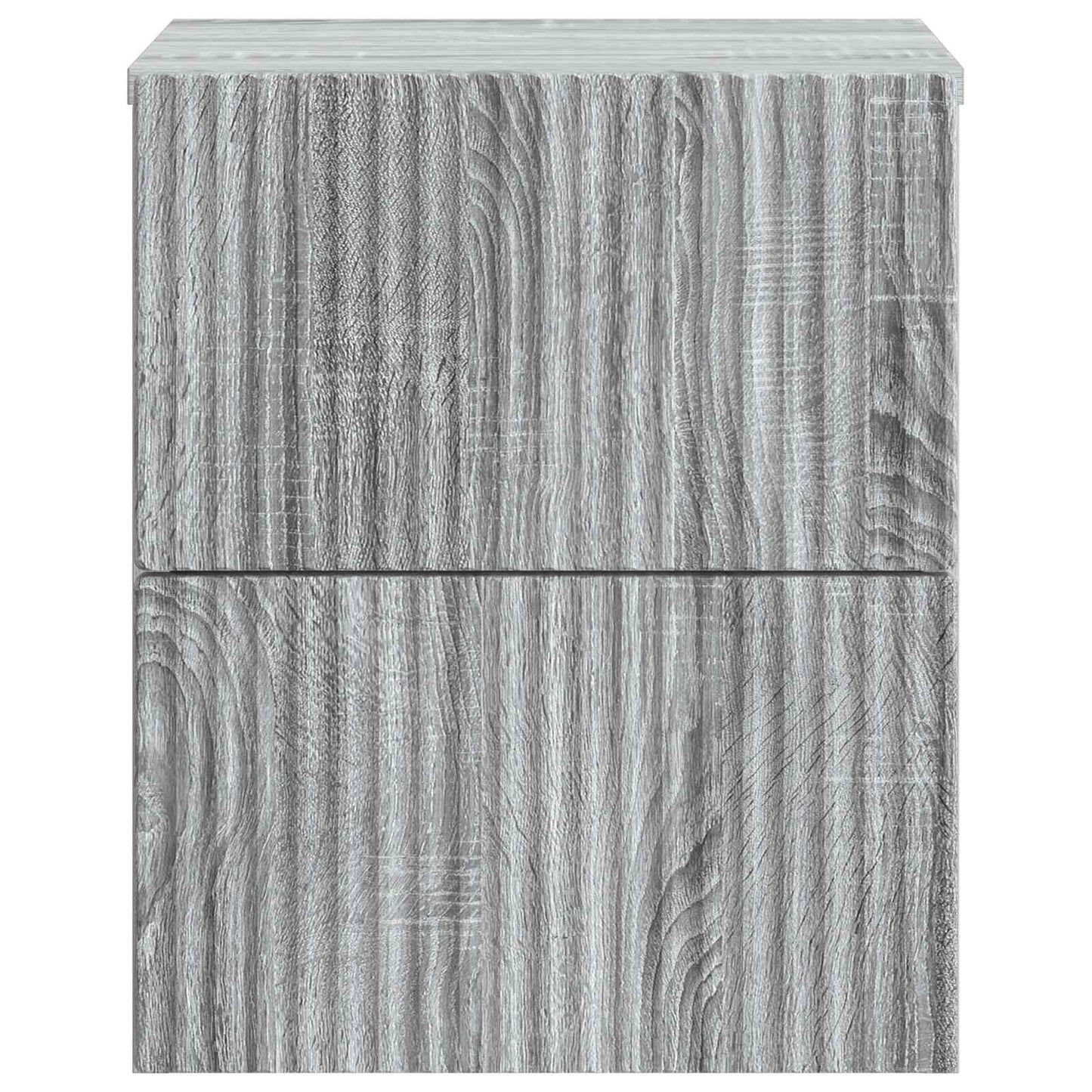 Wall-Mounted Bedside Cabinet 2 pcs Grey Sonoma Engineered Wood