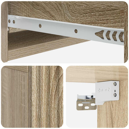 Wall-Mounted Side Table Sonoma Oak 59 x 34.5 x 17 cm