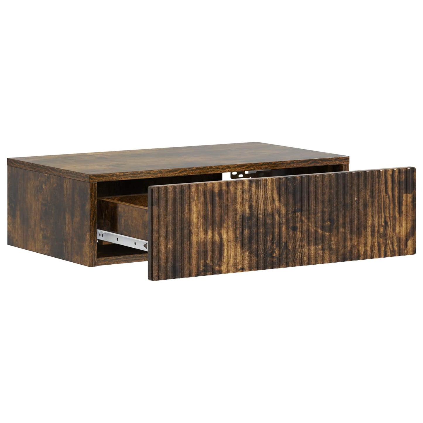 Wall-Mounted Side Table Smoked Oak 59 x 34.5 x 17 cm