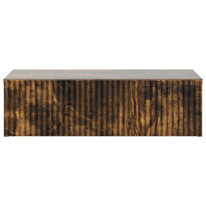 Wall-Mounted Side Table Smoked Oak 59 x 34.5 x 17 cm