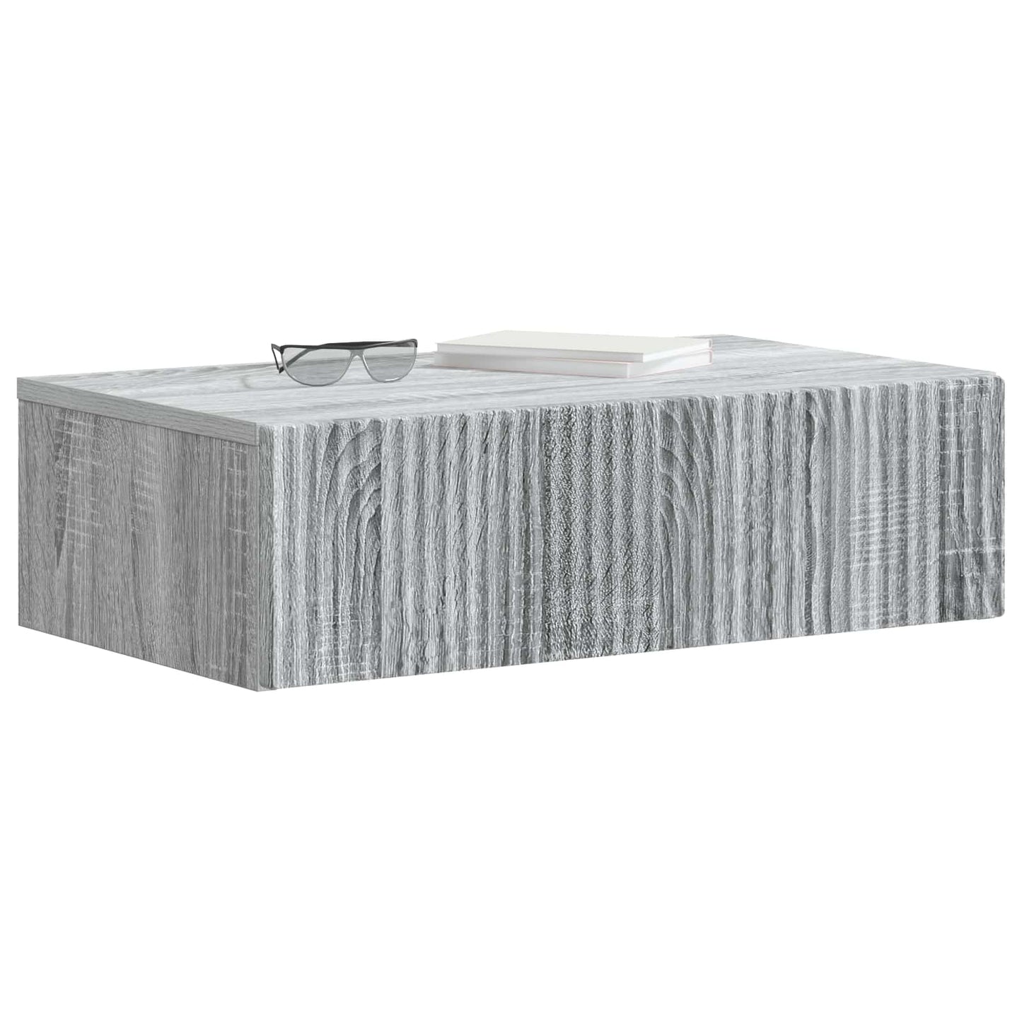 Wall-Mounted Side Table Grey Sonoma 59 x 34.5 x 17 cm