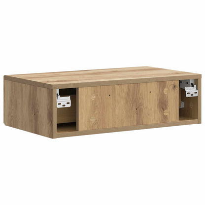 Wall-Mounted Side Table Artisan Oak 59 x 34.5 x 17 cm