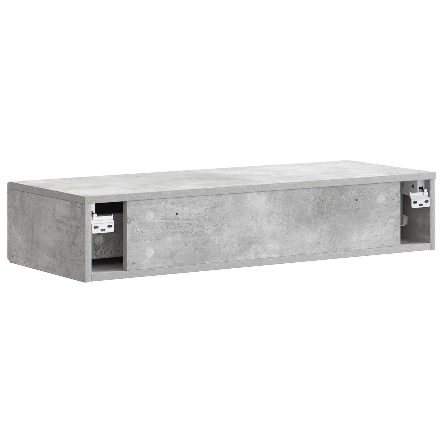Wall-Mounted Side Table Concrete Grey 87.5 x 34.5 x 17 cm