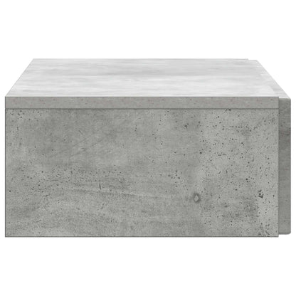 Wall-Mounted Side Table Concrete Grey 87.5 x 34.5 x 17 cm