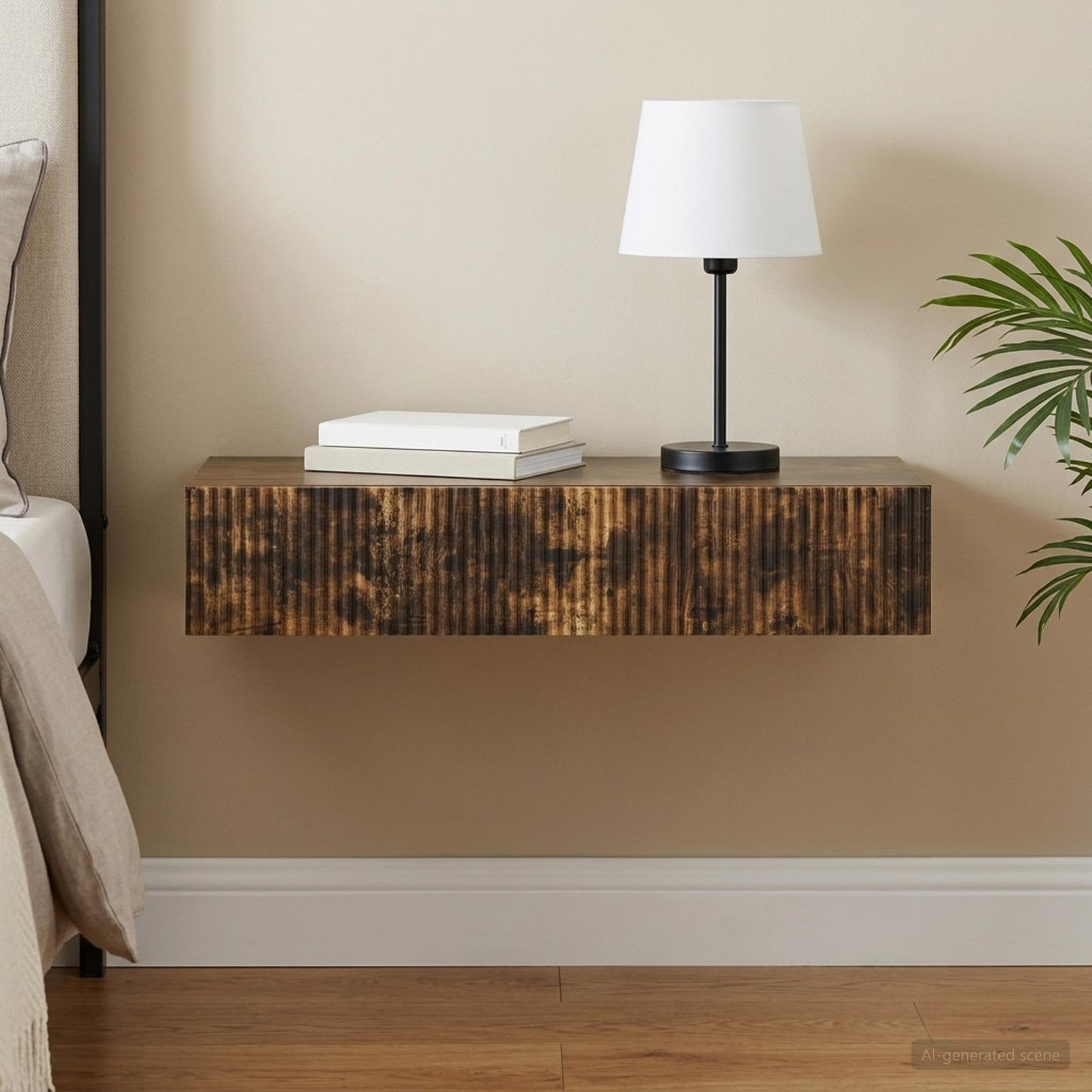 Wall-Mounted Side Table 87.5 x 34.5 x 17 cm Engineered Wood
