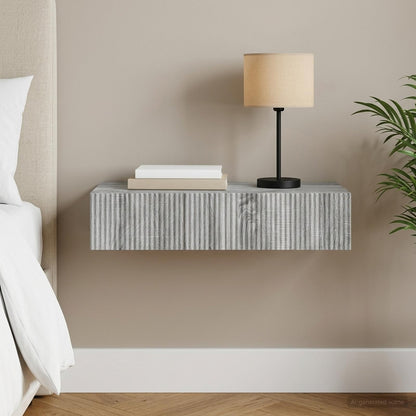 Wall-Mounted Side Table 87.5 x 34.5 x 17 cm Engineered Wood