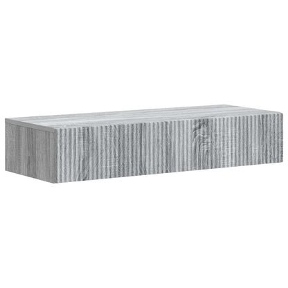 Wall-Mounted Side Table Grey Sonoma 87.5 x 34.5 x 17 cm