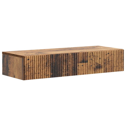Wall-Mounted Side Table Old Wood 87.5 x 34.5 x 17 cm
