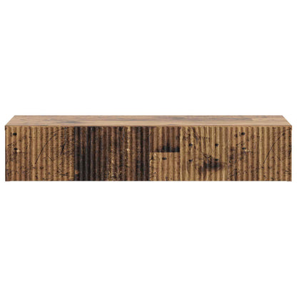 Wall-Mounted Side Table Old Wood 87.5 x 34.5 x 17 cm