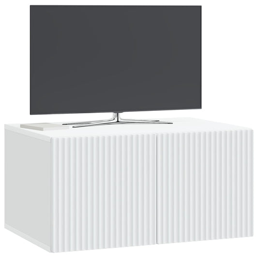 Wall-Mounted TV Cabinet White 59.5 x 41 x 30 cm Engineered Wood