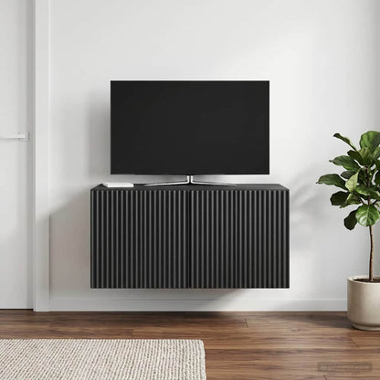 Wall-Mounted TV Cabinet Black 59.5 x 41 x 30 cm Engineered Wood