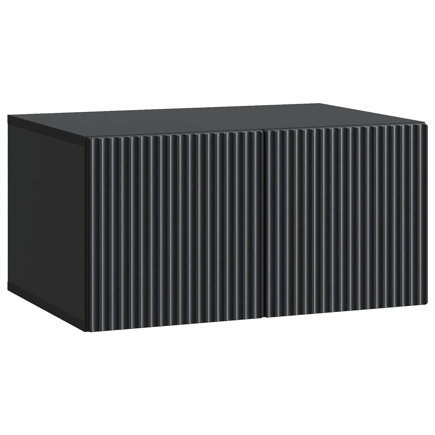 Wall-Mounted TV Cabinet Black 59.5 x 41 x 30 cm Engineered Wood