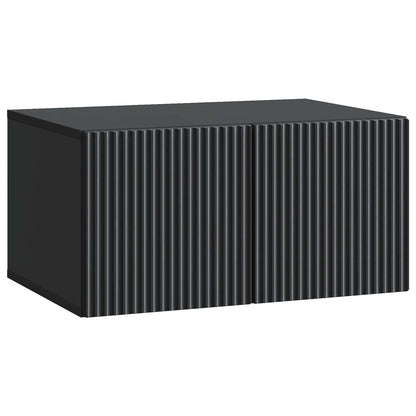 Wall-Mounted TV Cabinet Black 59.5 x 41 x 30 cm Engineered Wood