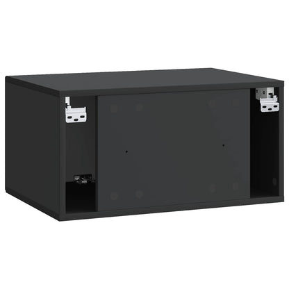 Wall-Mounted TV Cabinet Black 59.5 x 41 x 30 cm Engineered Wood