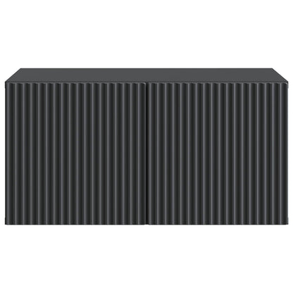 Wall-Mounted TV Cabinet Black 59.5 x 41 x 30 cm Engineered Wood